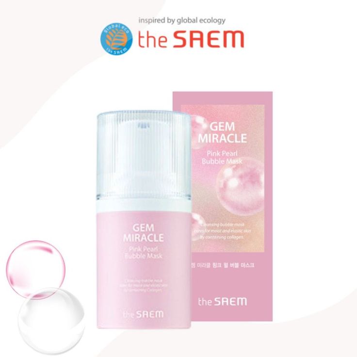 Gem miracle Pink Pearl Bubble Mask The Saem